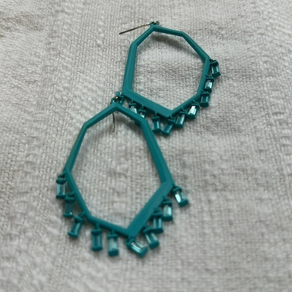 Kendra Scott Turquoise French Wire Earrings, NWOT - Picture 5 of 5